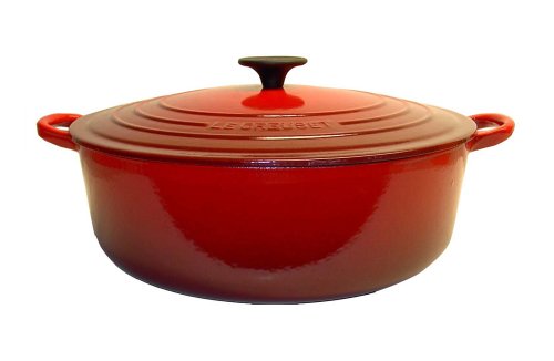 Le Creuset 25152300602460 Gourmet-Bräter rund 30 cm kirschrot Le Creuset 25152300602460 Gourmet-Bräter rund 30 cm kirschrot