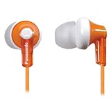 Panasonic RPHJE120D In-Ear Headphone, Orange
