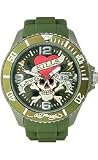 Ed Hardy Matterhorn Love Kills Slowly Green Dial Men's watch #MH-LK