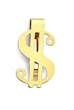 14K Solid Gold Dollar Sign Money Clip
