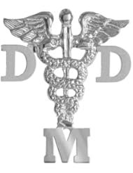 NursingPin - Doctor of Dental Medicine DMD Dentist Graduation Pin in Silver