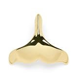 Whale Tail Pendant in 14K Yellow Gold