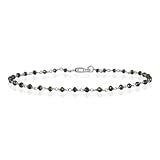 3 Carat Black Diamond Bracelet in Sterling Silver