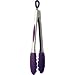 Mastrad F16805 Pince Acier / Silicone 26 cm Aubergine