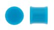 Blue Acrylic Double Flare Plugs - Easy Fit - 2G - Sold as a Pair