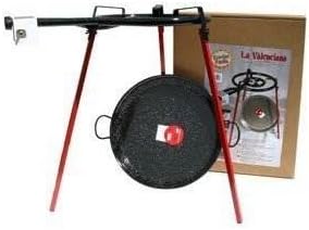 38 cm Paella Pan With Gas Burner Perfect For Barbeque