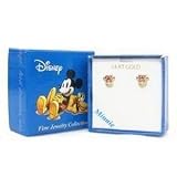 14K Gold Walt Disney Childrens Minnie Mouse Head Studs