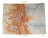 Colorado Topographical Wall Map by Raven Maps, Laminated Print