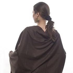 Hand Made Silk Pashmina Large Shawl/ Wrap available in blend of 50% Pashmina 50% Silk with complimenting Tassels / Fringes on either side