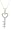 10k Yellow Gold Diamond Key Pendant (1/8 cttw, I-J Color, I2-I3 Clarity)