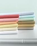 Martha Stewart Collection 360 Thread Count Solid Flat Sheet, Twin