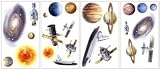 SPACE TRAVEL APPLIQUES PEEL AND STICK