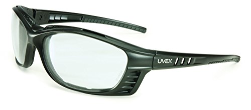Uvex Honeywell Home UVEX by S2600HS Livewire Safety Sealed Eyewear with Matte Black Frame, Clear Lens and Hydro Shield Anti-Fog Lens Coating