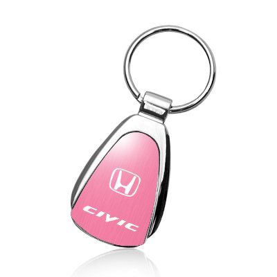 Cheap Honda Civic Pink Tear Drop Key Chain