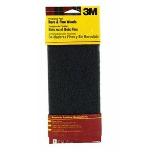 3M 7415NA Hand Sanding Wood Finishing Pad, 4.375 in x 11 in, Gray, Fine