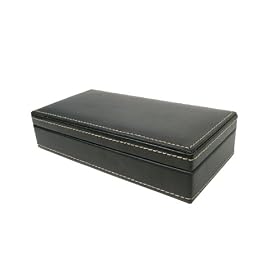 Click here to buy Perry Ellis Portfolio Leather Cuff Link Box Storage Compartment by Perry Ellis.