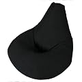 XX-L Black Highback Beanbag Chair Water resistant Bean bags for indoor and Outdoor Use, Great for Gaming chair and Garden Chair