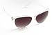 Zoom Boulevard Cat Eye-Style Plastic Frame Sunglasses, Retro Clear-Crystal Frame