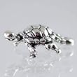Tiny Turtle Charm in Sterling Silver, #2625