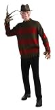 Nightmare On Elm Street Deluxe Freddy Sweater - Red Black - X-Large