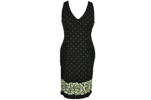 Evan Picone Sleeveless V-Neck Dress