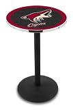 42" Phoenix Coyotes Bar Height Pub Table - Round Base