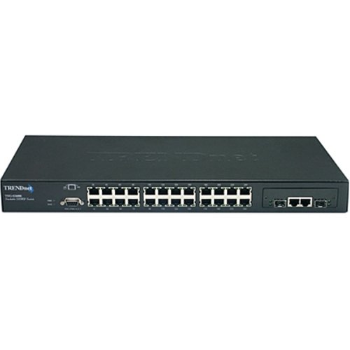 Electronics: TRENDnet 26 Port 10/100Mbps Switch w/ Mini GBIC Slot 24x 10/100,Pair of 1x Mini GBIC and 1x 10/100/1000