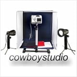 CowboyStudio Table Top Photo Studio Light Tent Kit in a Box - 1 Tent, 2 Light Set, 1 Stand, 1 Case