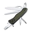 Victorinox SwissArmy Soldier Knife, Olive (Clamshell)