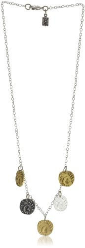 Tat2 Designs Coin Multi-Finish Coin Necklace