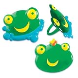 12 ct - Green Frog Cupcake Rings
