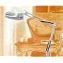 (AS)4" Dia. Illumintd. Magnif, 110V Desk Lamp, Glass Lens