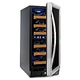 N’FINITY 23 Compact Dual Zone Wine Cellar -Right Hinged Glass Door with Stainles