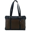 Leatherbay Commuter Laptop Bag - Black - Antique Tan