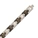 Men's Silver and Black 316L Wide Style Bracelet