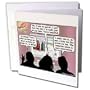 Rich Diesslins Funny General - Editorial Cartoons - Editorial Cartoon about YouTube Music - Greeting Cards-6 Greeting Cards with envelopes