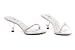 3 Inch Heel Sexy High Heel Shoe Clear Mule With Rhinestones