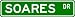 SOARES Street Name Sign ~ Personalized Family Lastname Sign ~ Gameroom, Basement, Garage Sign