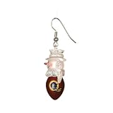 Washington Redskins NFL Snowman Football Earrings (1.5)
