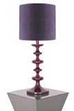Mimo Wooden Table Lamp Aubergine