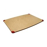 Epicurean Gripper Series 18 Cutting Board in Natural with Red Gripper