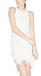 Sexy Asymmetric Embroidered Lace  Dress