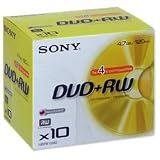 Sony DPW 120A - 10 x DVD+RW - 4.7 GB 1x - 4x - jewel Case - storage media