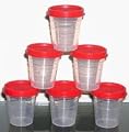 Tupperware 6 Pc Midget Set with Redish Seals