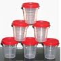 Tupperware 6 Pc Midget Set with Redish Seals