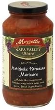 Mezzetta Napa Valley Bistro Artichoke Parmesan Marinara Pasta Sauce, 25 Ounce -- 6 per case.