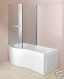 11 Jet Whirlpool Shower P Shaped Shower Bath