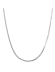 Sterling Silver 1.2-mm Square Snake Chain (20 Inch)