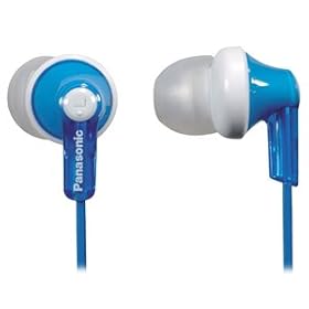Panasonic RP-HJE120-A In-Ear Earbud Ergo-Fit Headphone (Blue): Electronics