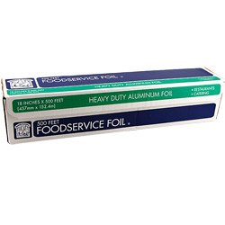 Foodservice Heavy Duty Aluminum Foil - Roll of 500 Ft